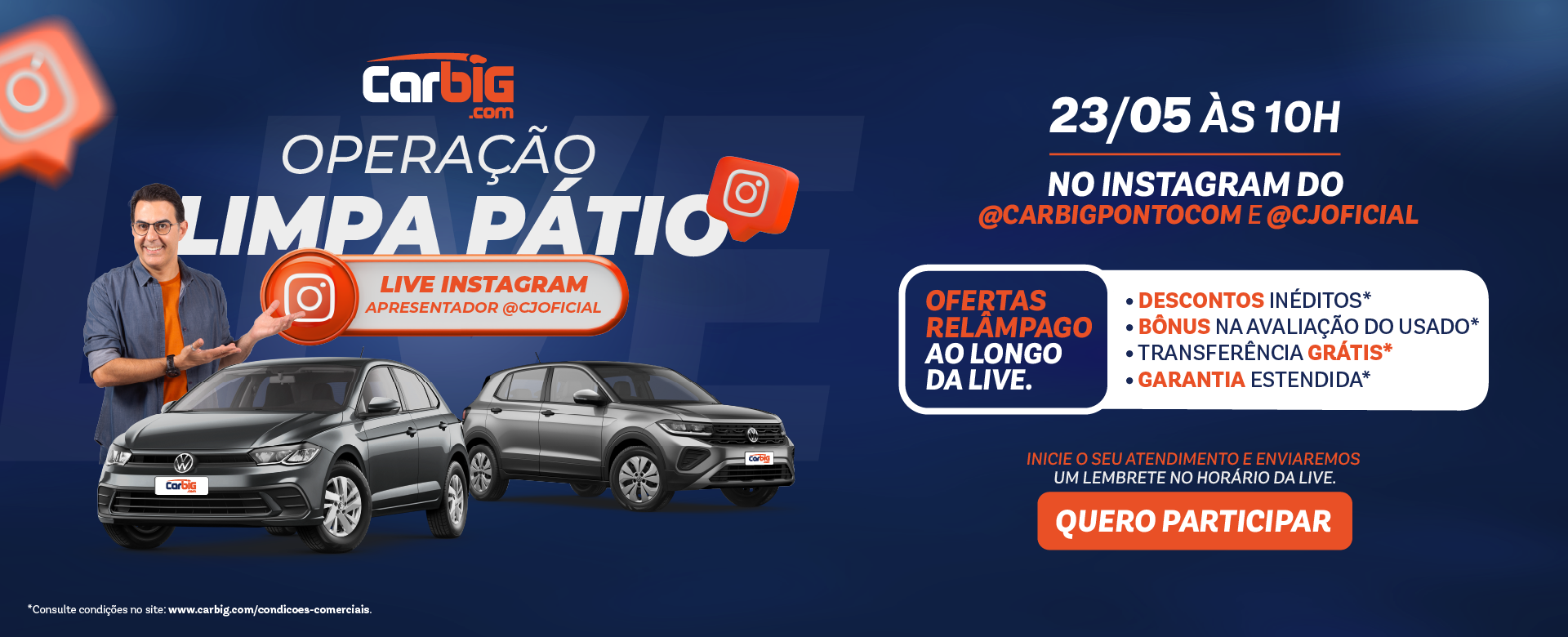 Operação Limpa Pátio LIVE l Campanha Maio/26