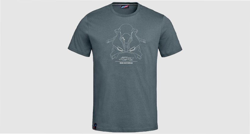 Camiseta BMW RR Cinza
