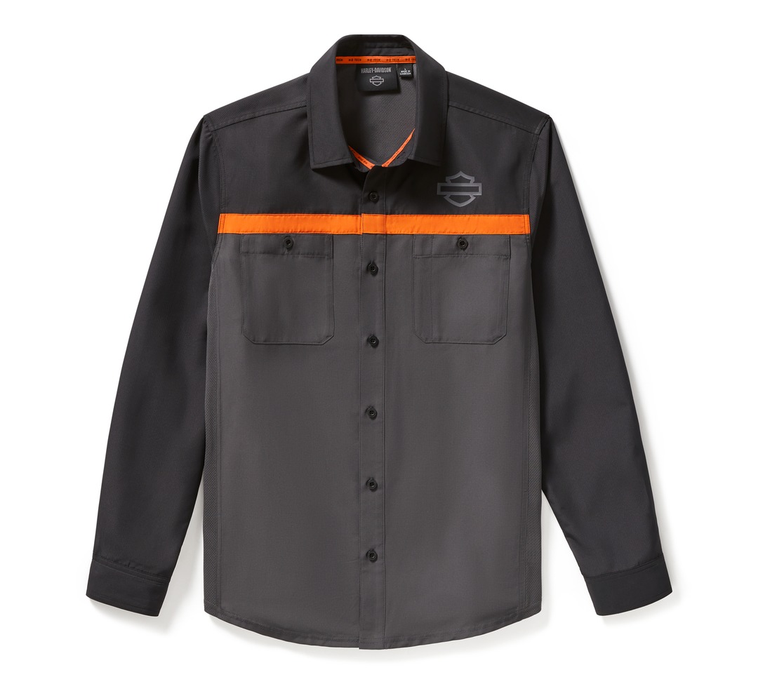 Camisa H-D® TECH de manga comprida ventilada masculina R$850,00