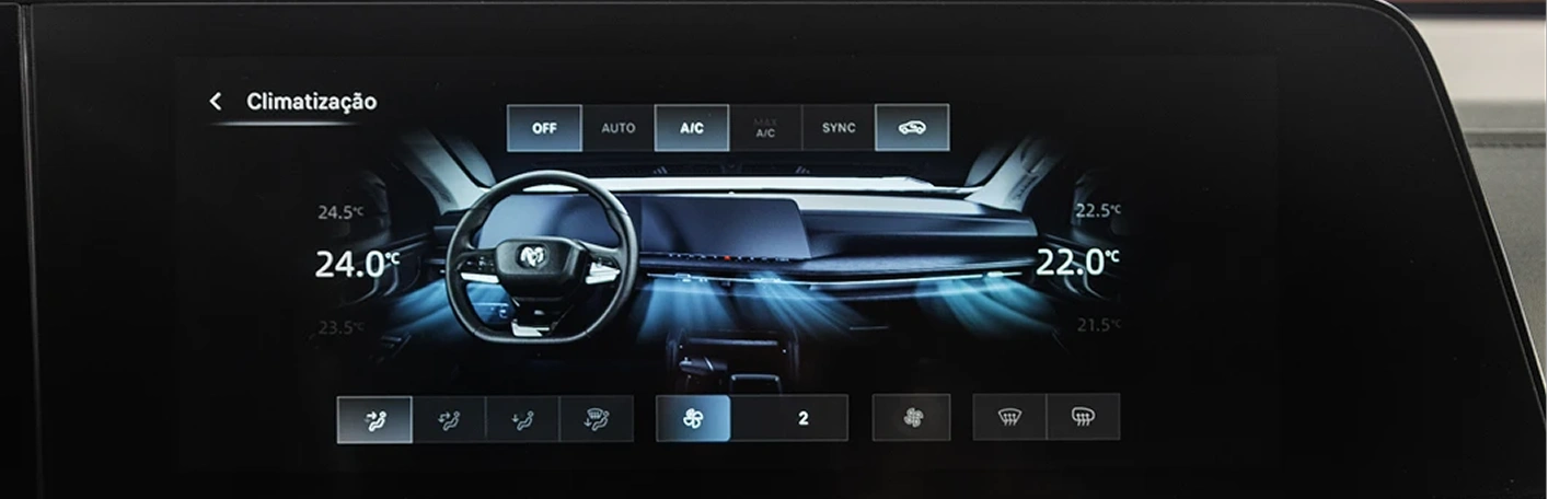 Ar-condicionado Dual Zone