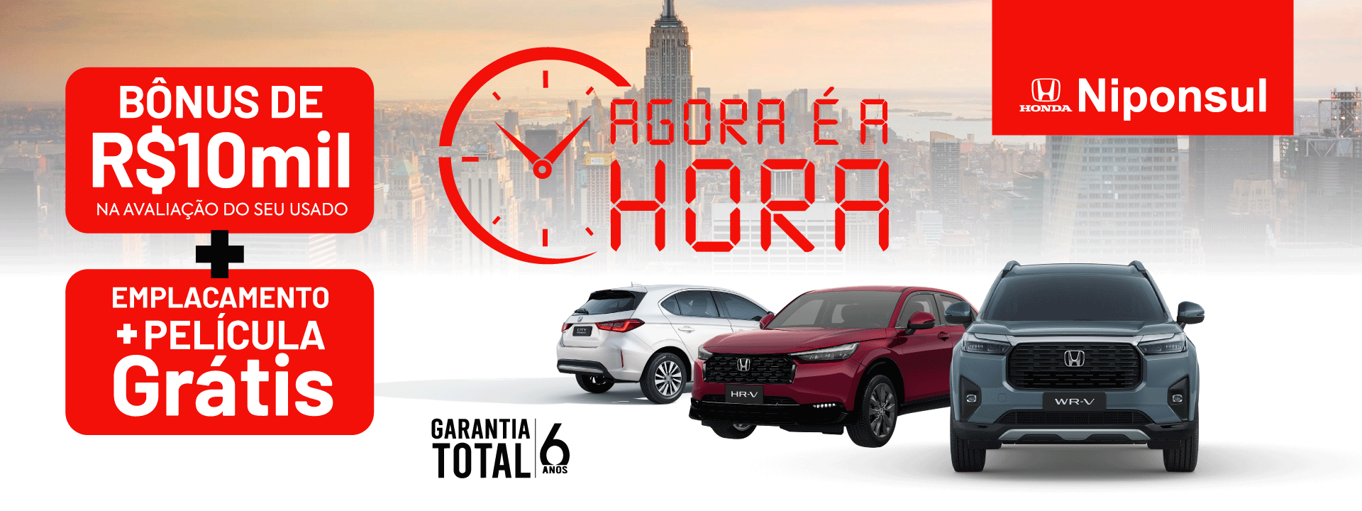 A hora é agora