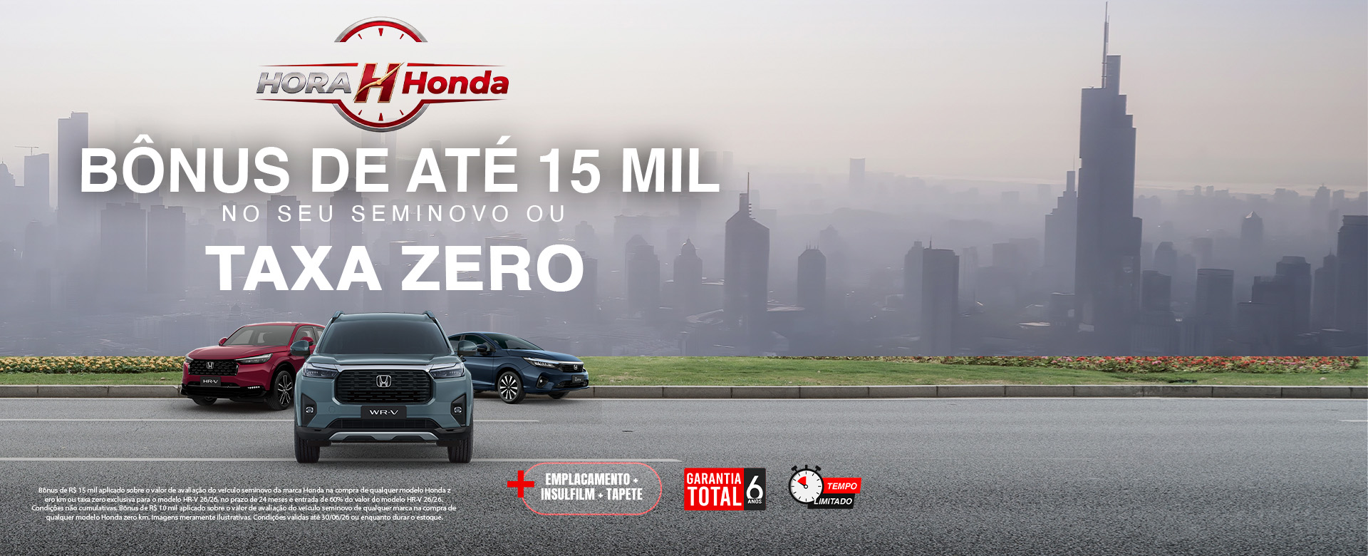 banner hora h honda