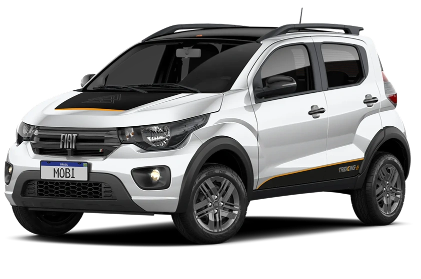 MOBI LIKE 1.0 2026 Prata Bari com Teto Preto Vulcano