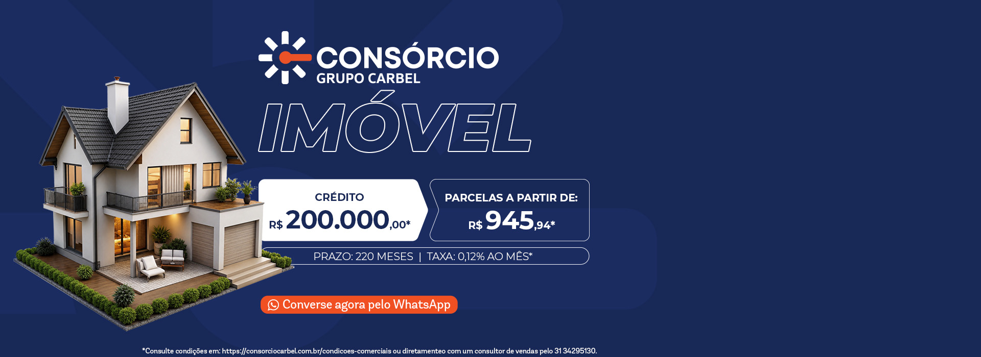 banner banner consórcio de imóvel