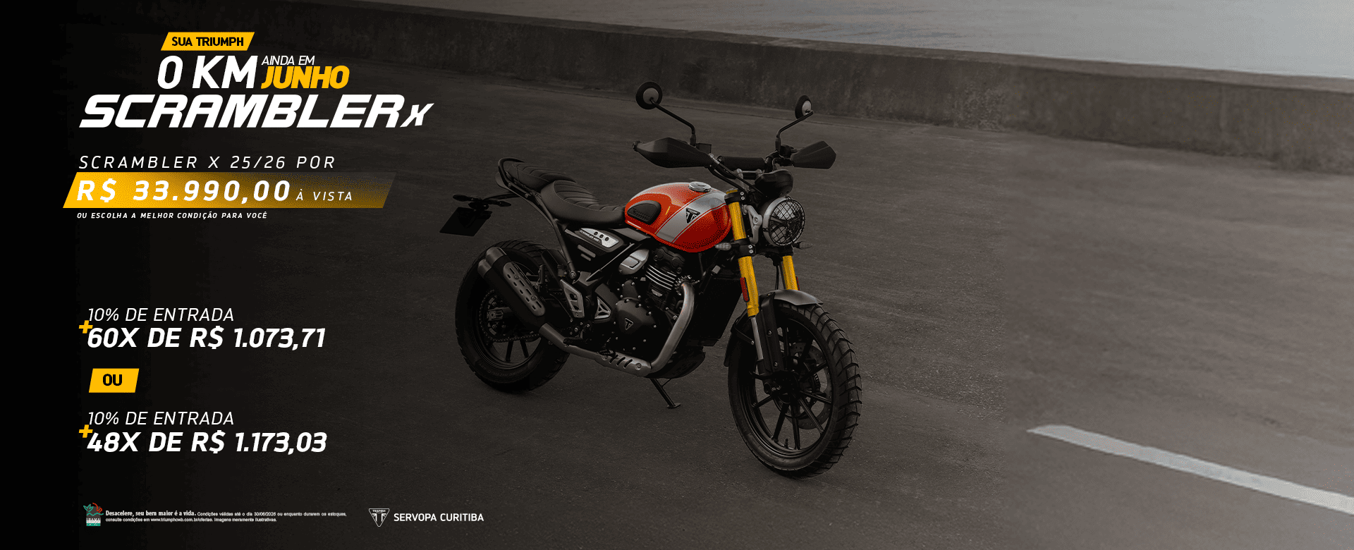 banner oferta especial scrambler x