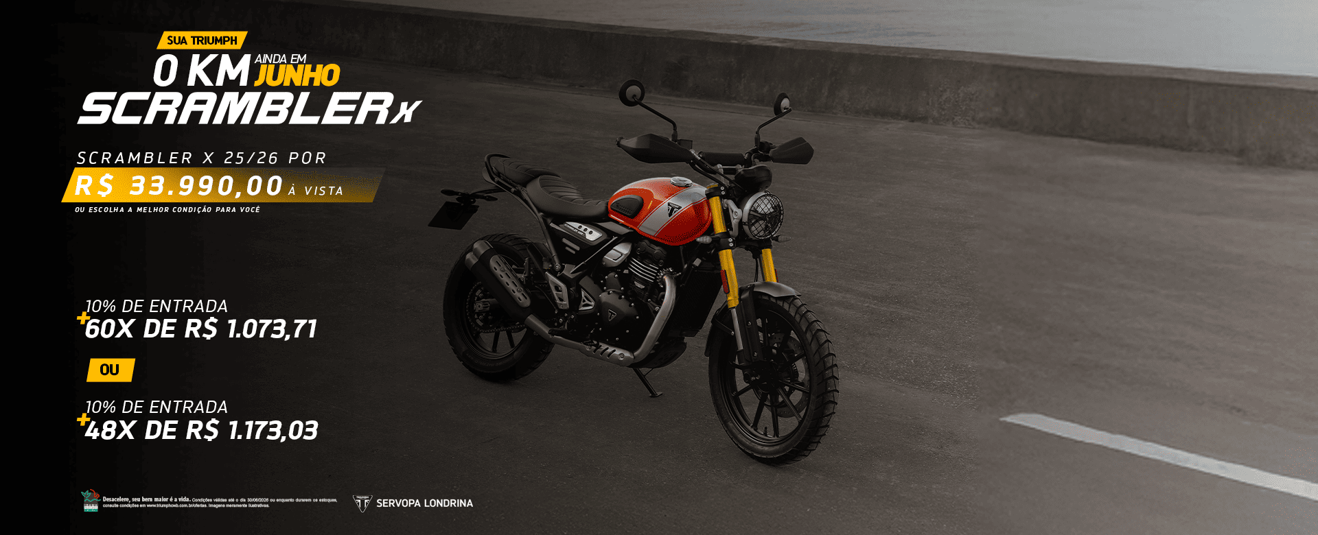 banner scrambler x oferta especial