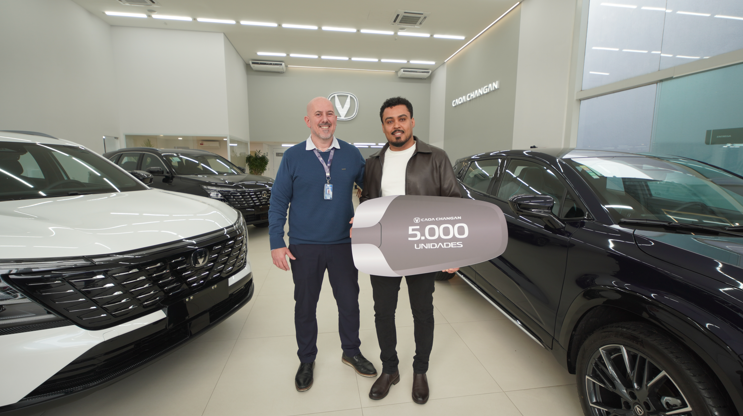 CAOA CHANGAN celebra 5 mil veículos vendidos em três meses com redução comemorativa de R$ 20 mil para o CS75