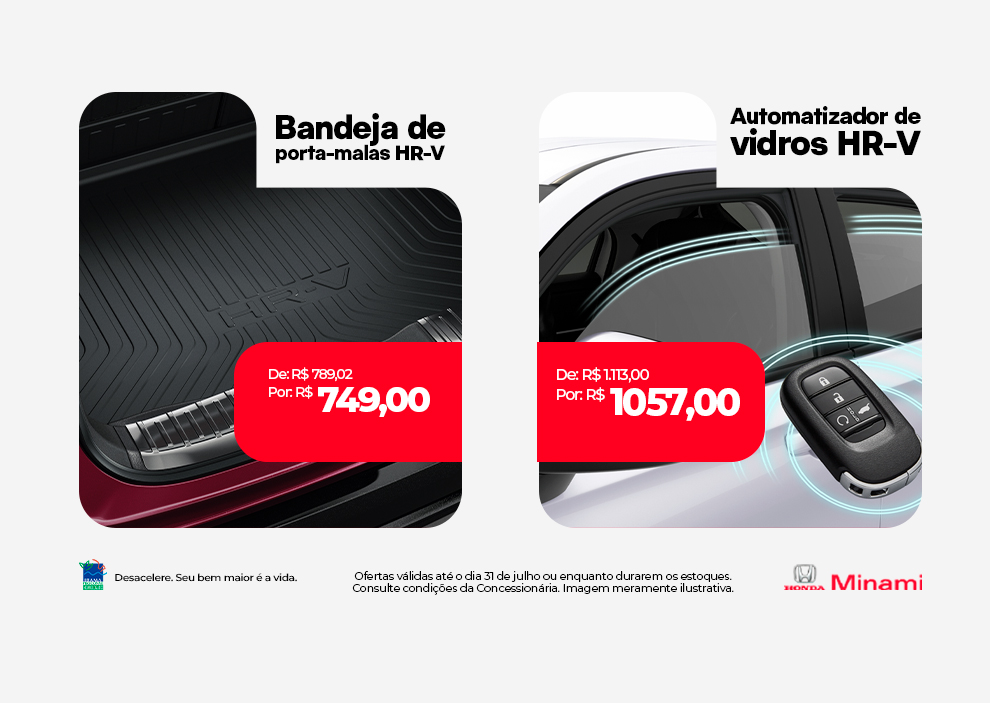 Bandeja de porta-malas HR-V ou Automatizador