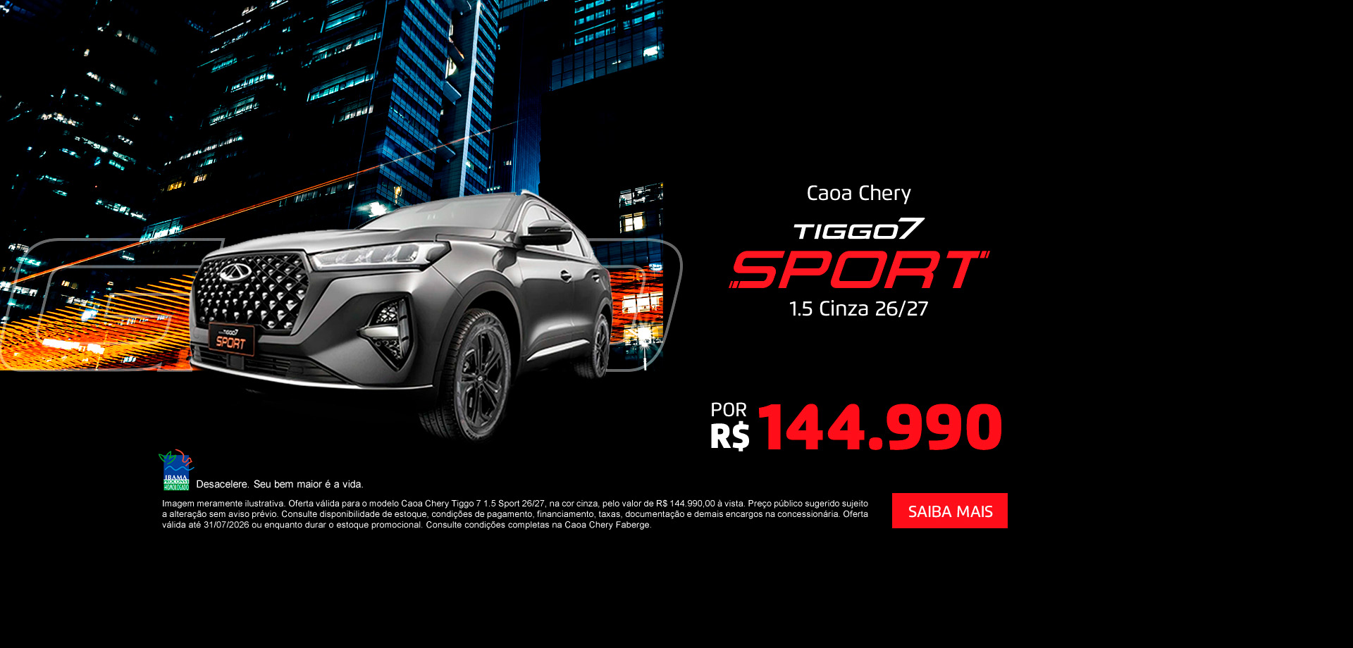 banner banner tiggo 7 sport - julho