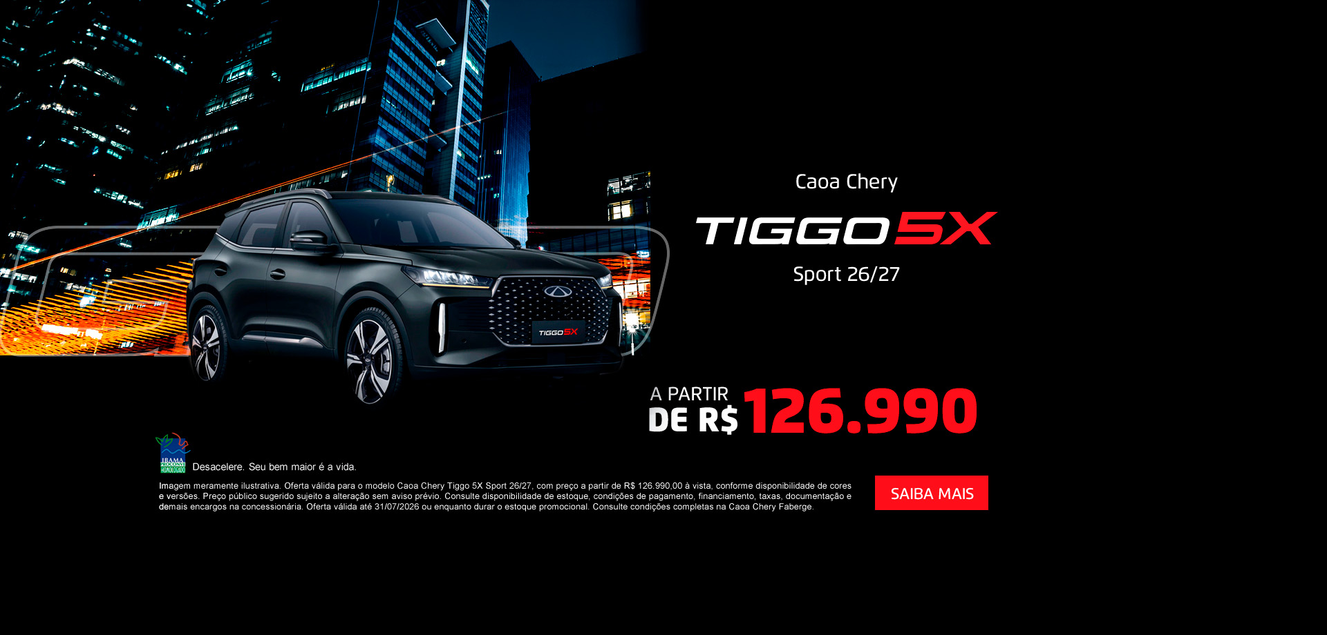 banner banner tiggo 5x sport - julho