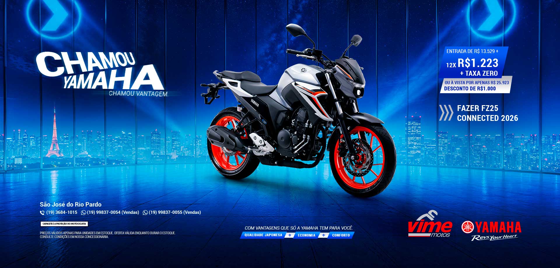 banner fazer fz25 connected 2026