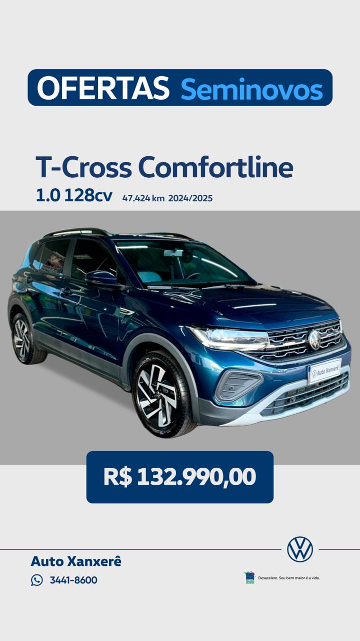 T-Cross Comfortline 1.0 TSI Flex 5p Aut.