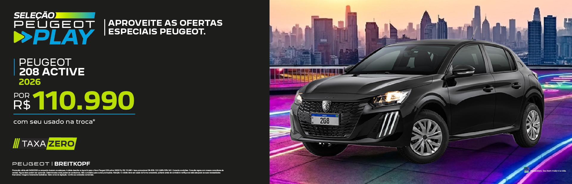 banner banner peugeot 208 active