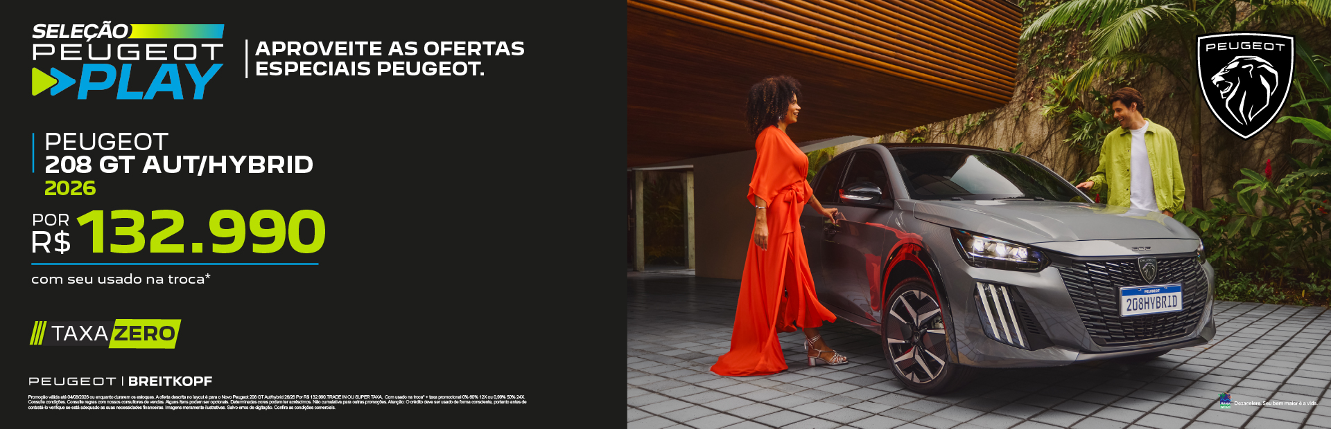 banner banner peugeot 208 gt