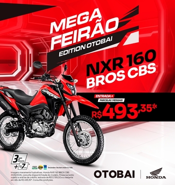 banner mega feirão NXR 160 Bros