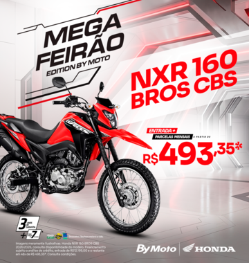 banner MEGA FEIRÃO - NXR 160 BROS