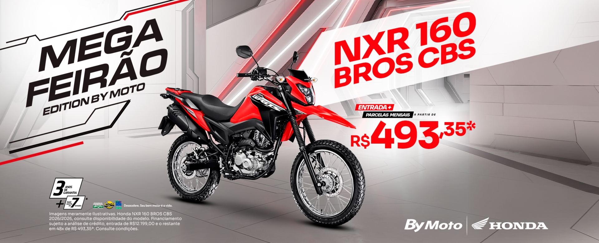 banner MEGA FEIRÃO - NXR 160 BROS