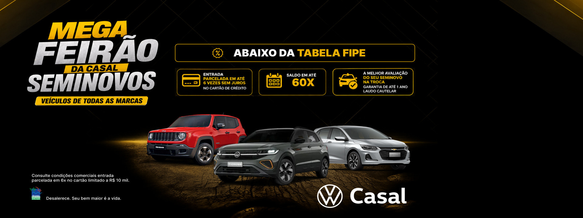 Feirão Seminovos Casal 2026 São Gonçalo Volkswagen