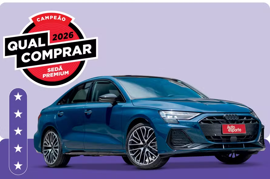 Audi A3 Sedan é o sedã premium de melhor custo do Brasil em 2026