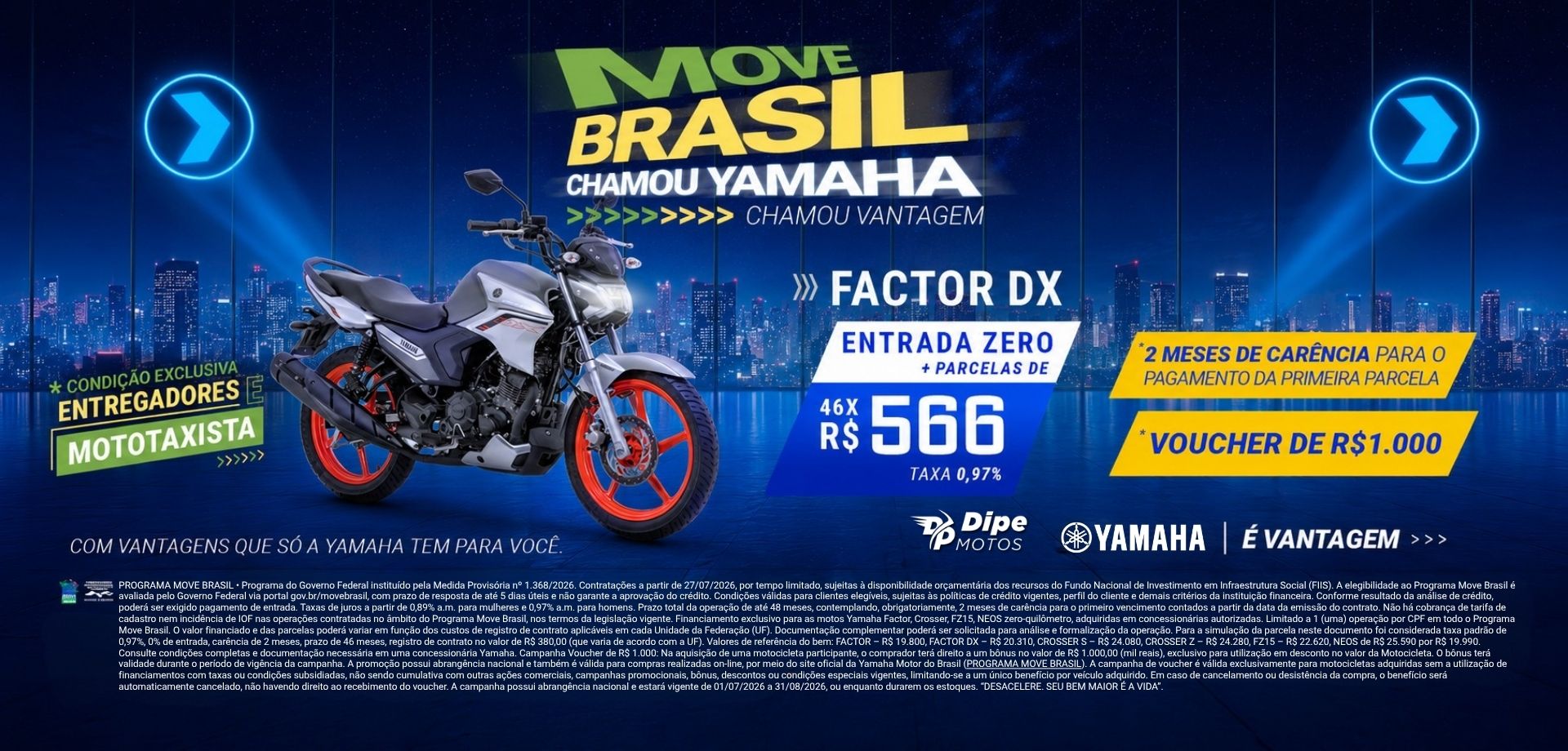 banner move brasil: factor dx