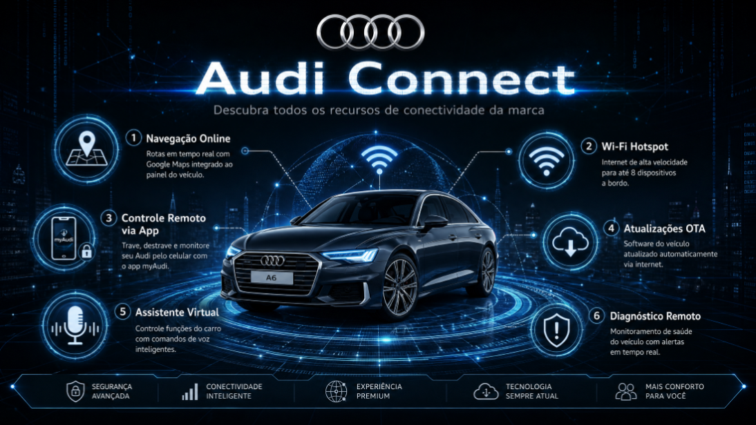 Audi Connect: descubra todos os recursos de conectividade da marca