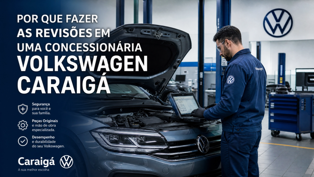 Por que fazer as revisões em uma concessionária Volkswagen Caraigá