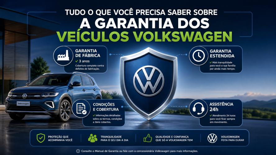 Tudo o que você precisa saber sobre a garantia dos veículos Volkswagen