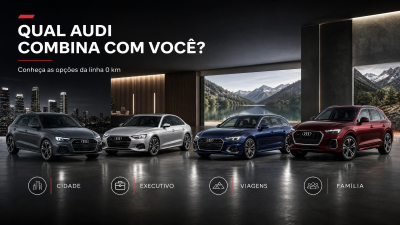 Qual Audi combina com você? Conheça as opções da linha 0 km