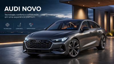 Audi novo: tecnologia, conforto e sofisticação em uma experiência premium