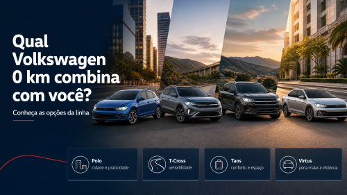 Qual Volkswagen 0 km combina com você? Conheça as opções da linha