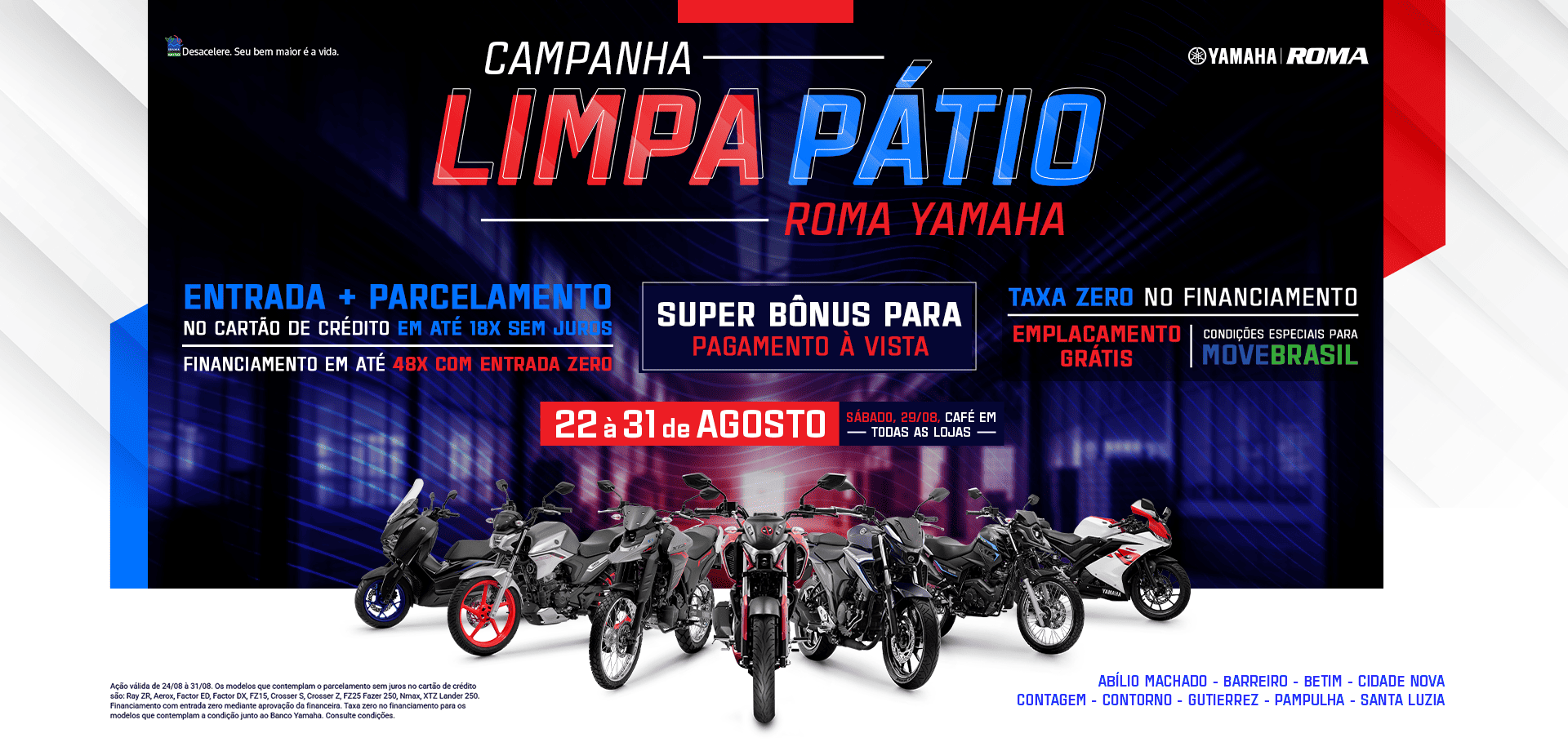banner limpa pátio