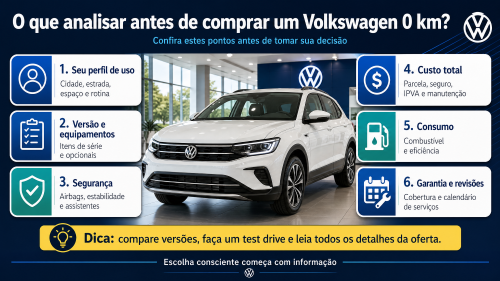 O que analisar antes de comprar um Volkswagen 0 km?
