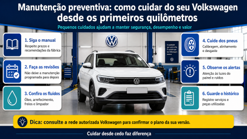 Manutenção preventiva: como cuidar do seu Volkswagen desde os primeiros quilômetros