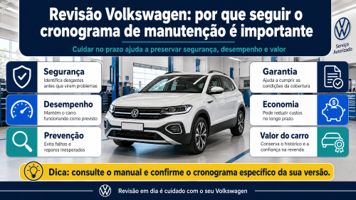 Revisão Volkswagen: por que seguir o cronograma de manutenção é importante