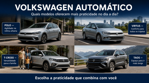 Volkswagen automático: quais modelos oferecem mais praticidade no dia a dia?