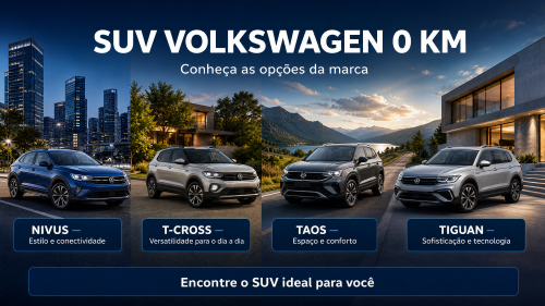 SUV Volkswagen 0 km: conheça as opções da marca