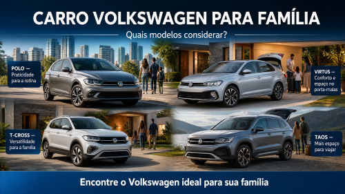 Carro Volkswagen para família: quais modelos considerar?