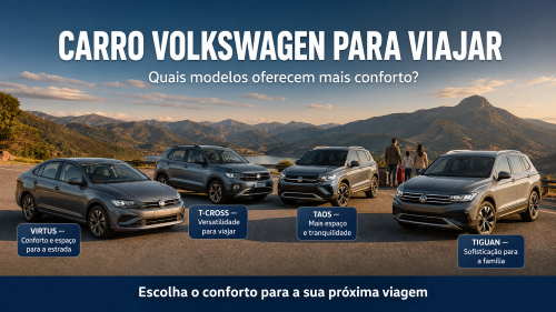 Carro Volkswagen para viajar: quais modelos oferecem mais conforto?