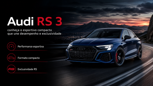 Audi RS 3: conheça o esportivo compacto que une desempenho e exclusividade
