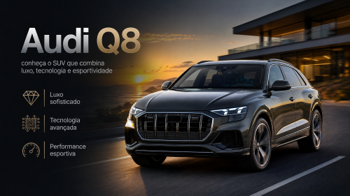 Audi Q8: conheça o SUV que combina luxo, tecnologia e esportividade