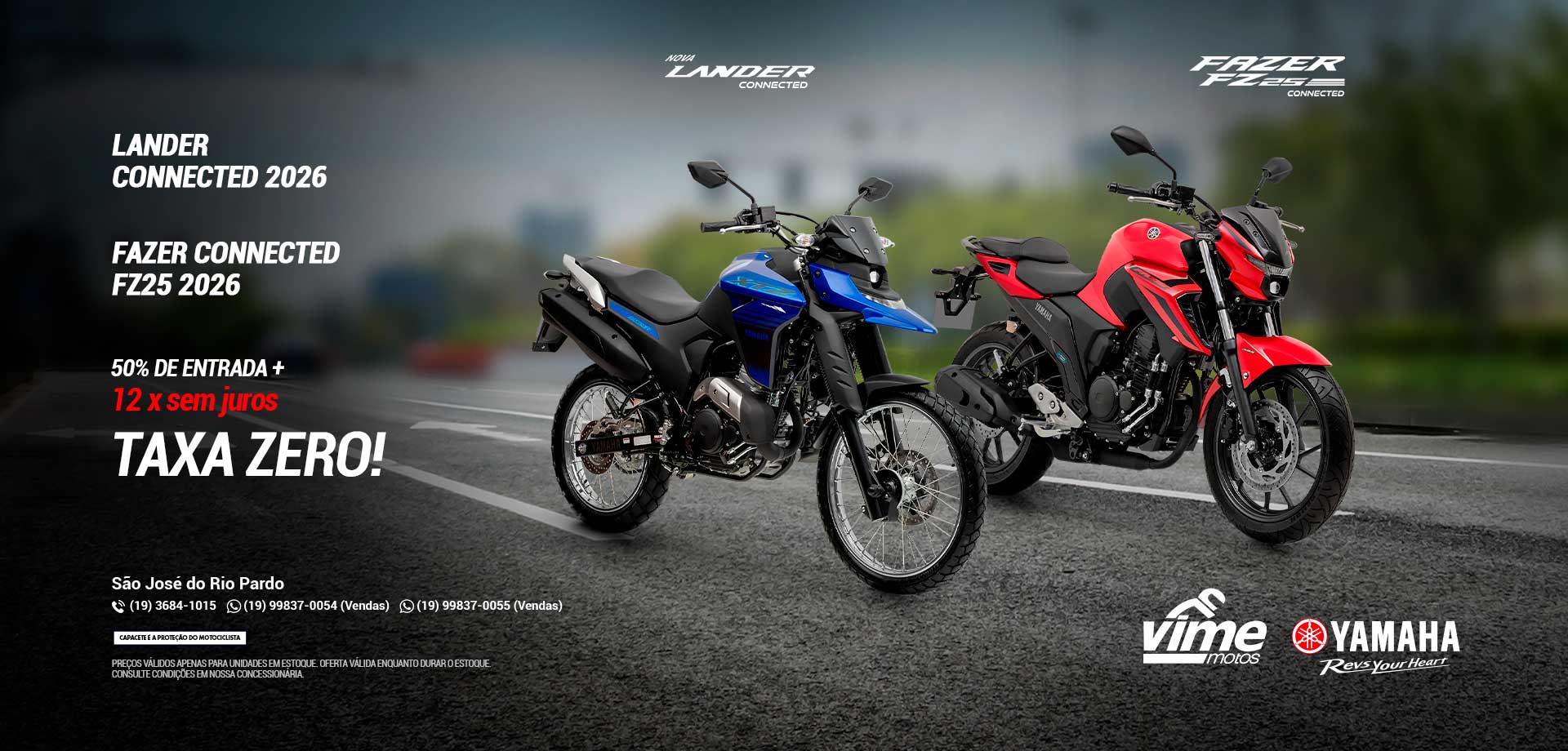 banner fz25 e lander 2026 taxa zero