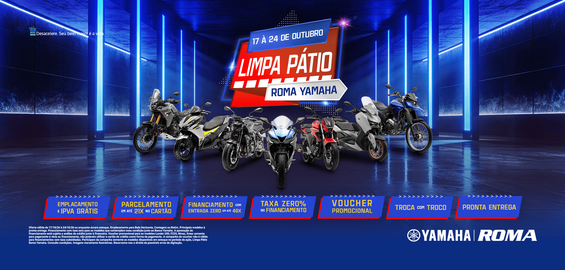 banner limpa pátio